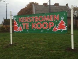 spandoek groen kerstbomen te koop