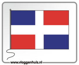 Tafelvlag Dominicaanse Republiek 10x15 cm