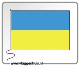 Tafelvlag Oekraïne 10x15 cm