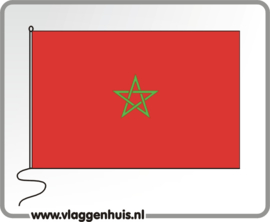 Tafelvlag Marokko 10x15 cm
