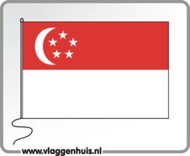 Tafelvlag Singapore 10x15 cm
