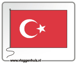 Tafelvlag Turkije 10x15 cm