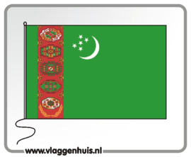 Tafelvlag Turkmenistan 10x15 cm