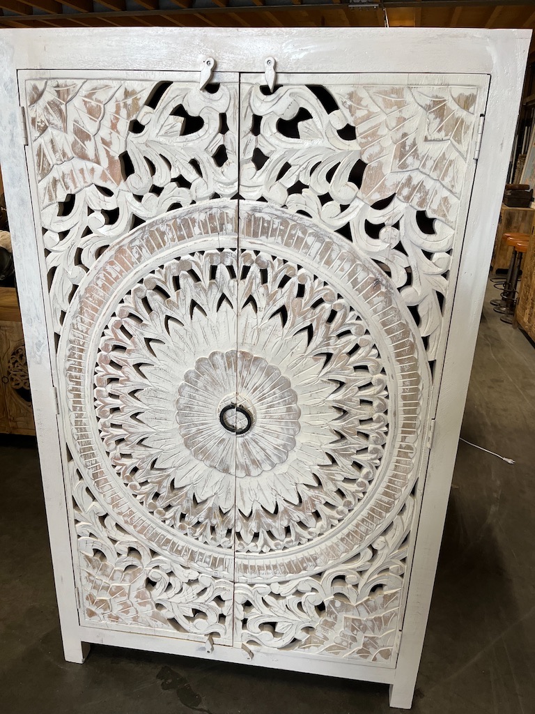 Kast/Buffetkast Houtsnijwerk Ibiza/Boho pracht exemplaar