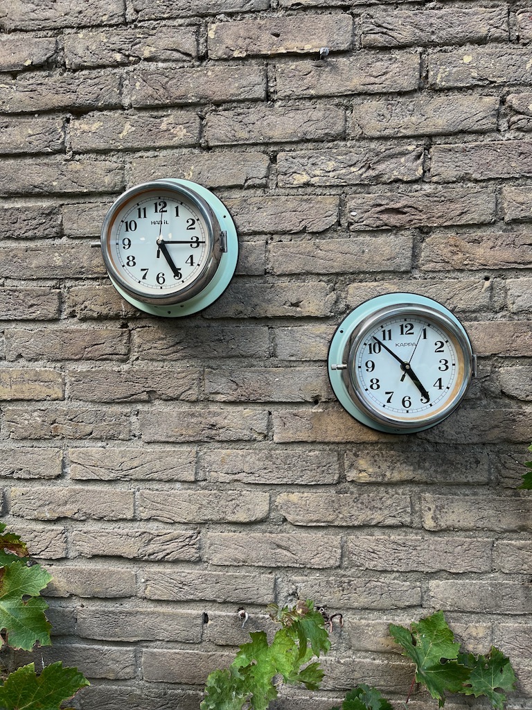 Vintage Unieke Wandklokken Koopvaardijschip
