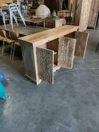 Dressoir Houtsnijwerk Ibiza/Boho pracht exemplaar