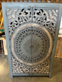 Kast/Buffetkast Houtsnijwerk Ibiza/Boho pracht exemplaar