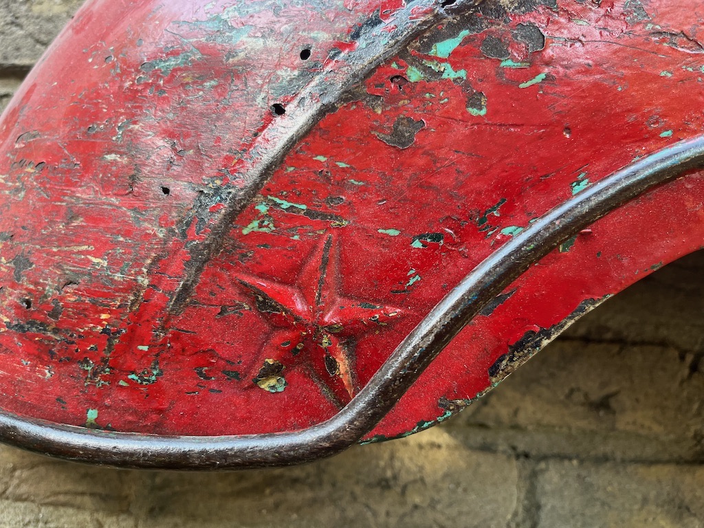Hele Oude Becak(riksja)spatborden erg decoratief