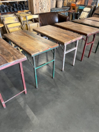 Oude inklapbare Cafe tafels/bistrotafels/eettafels origineel