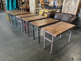 Oude inklapbare Cafe tafels/bistrotafels/eettafels origineel