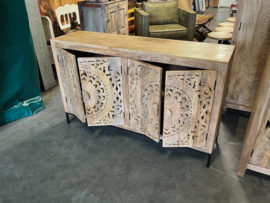 Handgesneden Dressoir, Ibiza/Boho zeer uniek exemplaar Nieuw