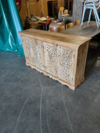 Dressoir Houtsnijwerk Ibiza/Boho pracht exemplaar
