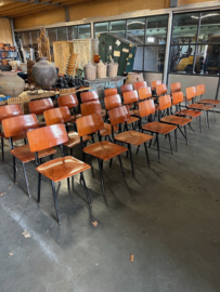 Vintage schoolstoelen jaren 60 Merk Kwartet Meubelen