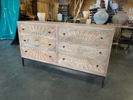 Uniek Nieuw Dressoir IBiza/Boho met de hand uitgesneden