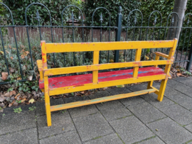 Antiek Schoolbankje/Kinderbankje afkomstig uit India