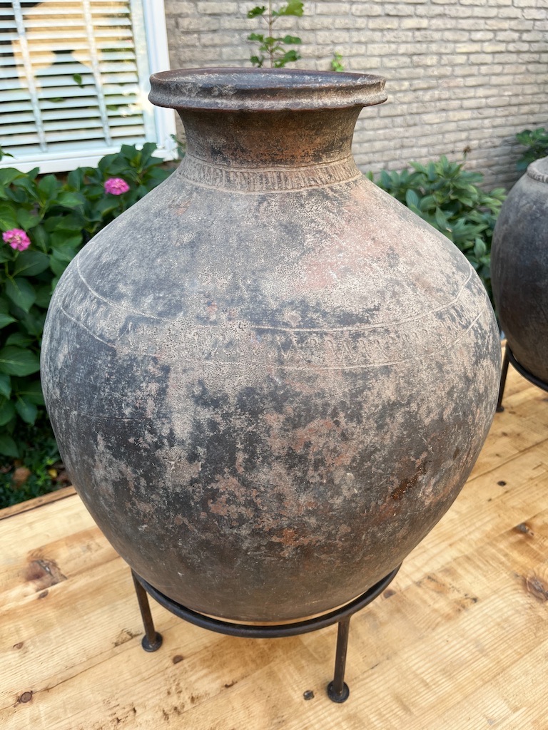 Unieke Antieke Wijn Kruiken afkomstig uit India