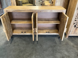 Handgesneden Dressoir, Ibiza/Boho zeer uniek exemplaar Nieuw
