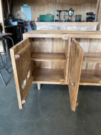 Dressoir Houtsnijwerk Ibiza/Boho uniek exemplaar