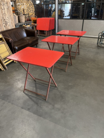 Oude Franse inklapbare Cafe tafels/bistrotafels