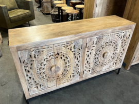 Handgesneden Dressoir, Ibiza/Boho zeer uniek exemplaar Nieuw