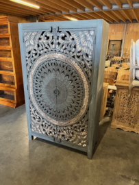 Kast/Buffetkast Houtsnijwerk Ibiza/Boho pracht exemplaar