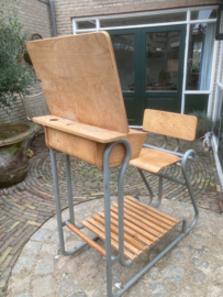 Unieke Vintage Schoolbank voor Juffrouw/Meester