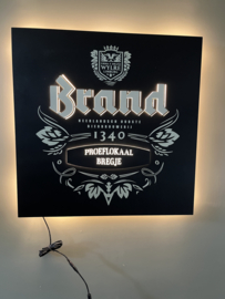 Reclamebord Brand Bier met verlichting Nieuw Zeer Fraai