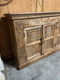 Uniek Nieuw Dressoir IBiza/Boho met de hand uitgesneden