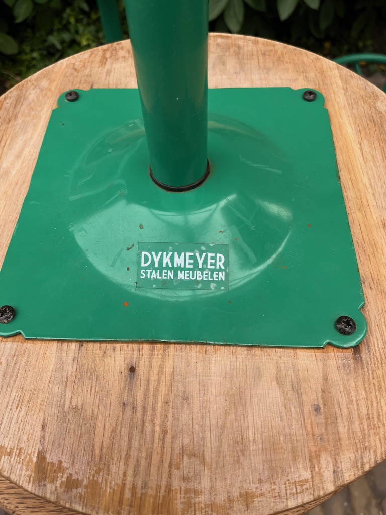 Unieke Dykmeyer Industriele/Vintage Barkrukken 79 cm hoog