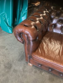 Originele Engelse Leren Chesterfield Bank zware kwaliteit