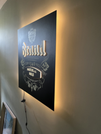 Reclamebord Brand Bier met verlichting Nieuw Zeer Fraai