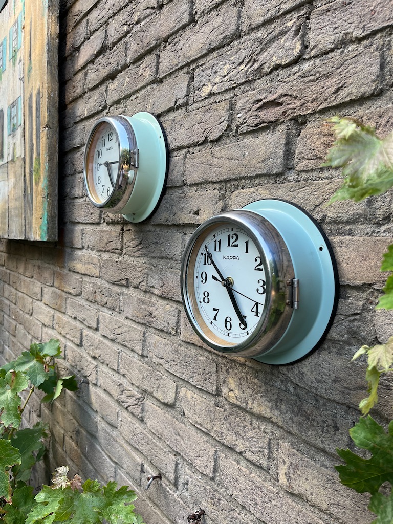Vintage Unieke Wandklokken Koopvaardijschip