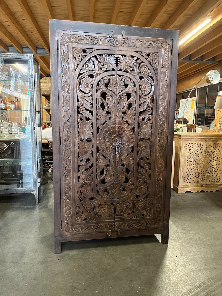 Kast/Buffetkast Houtsnijwerk Ibiza/Boho pracht exemplaar