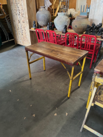 Oude inklapbare Cafe tafels/bistrotafels/eettafels origineel