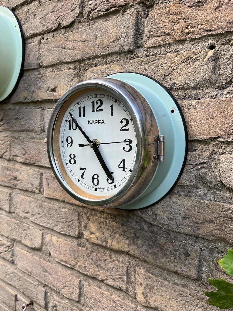 Vintage Unieke Wandklokken Koopvaardijschip