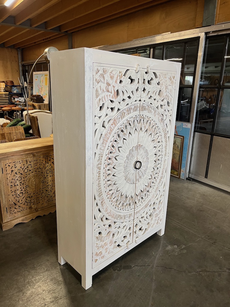 Kast/Buffetkast Houtsnijwerk Ibiza/Boho pracht exemplaar