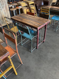 Oude inklapbare Cafe tafels/bistrotafels/eettafels origineel