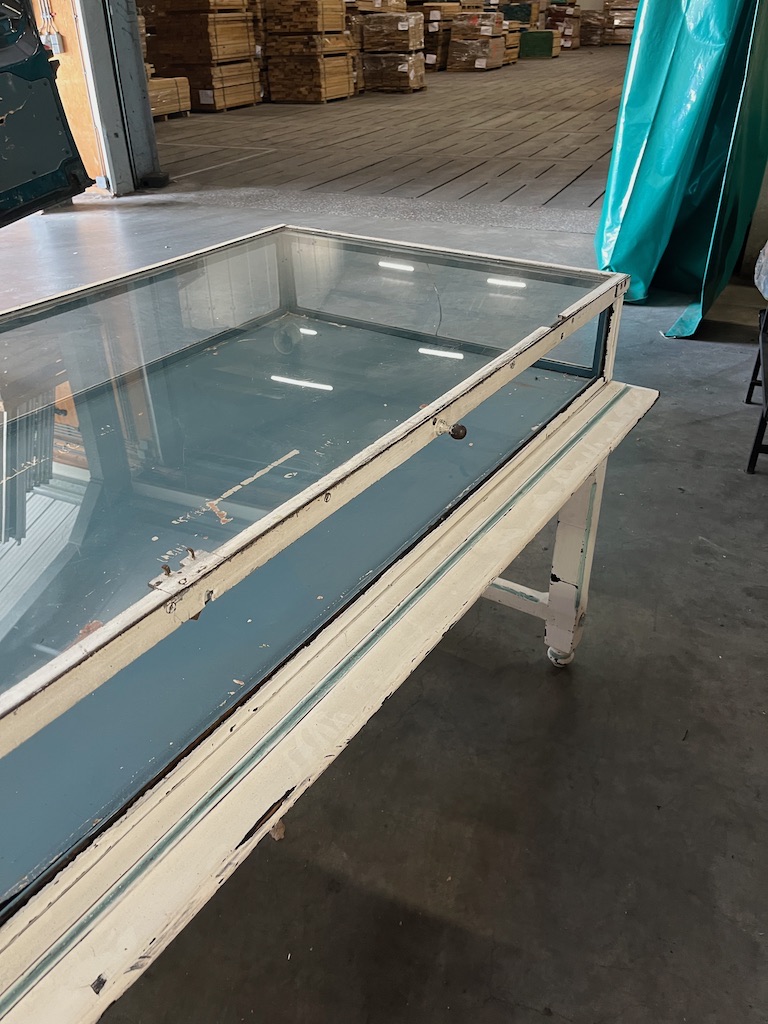 Zeer Unieke Antieke Vitrine/Toonbank/Vitrinetafel uit Winkel