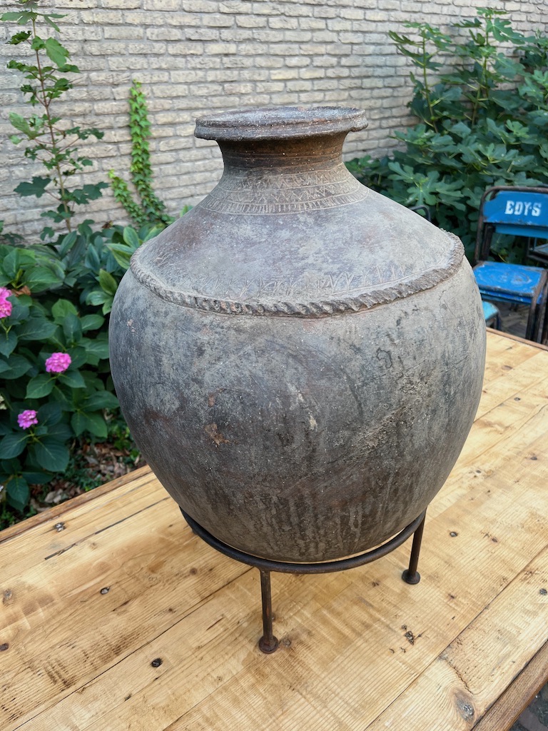 Unieke Antieke Wijn Kruiken afkomstig uit India