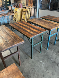 Oude inklapbare Cafe tafels/bistrotafels/eettafels India