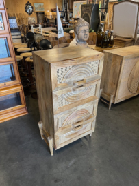 Unieke Ladenkast Ibiza/Boho Hout met Webbing Nieuw