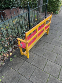 Antiek Schoolbankje/Kinderbankje afkomstig uit India