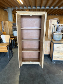 Handgesneden Kast uit India Uniek exemplaar Ibiza/Boho Nieuw