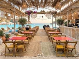 Oude Franse inklapbare Cafe tafels/bistrotafels/tuintafels