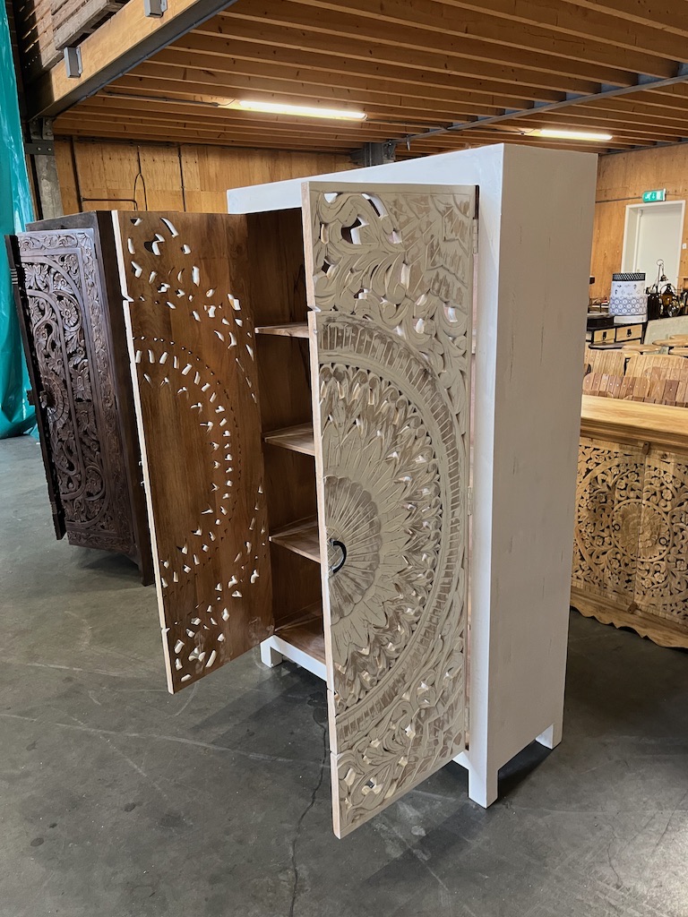 Kast/Buffetkast Houtsnijwerk Ibiza/Boho pracht exemplaar