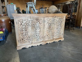 Dressoir Houtsnijwerk Ibiza/Boho pracht exemplaar