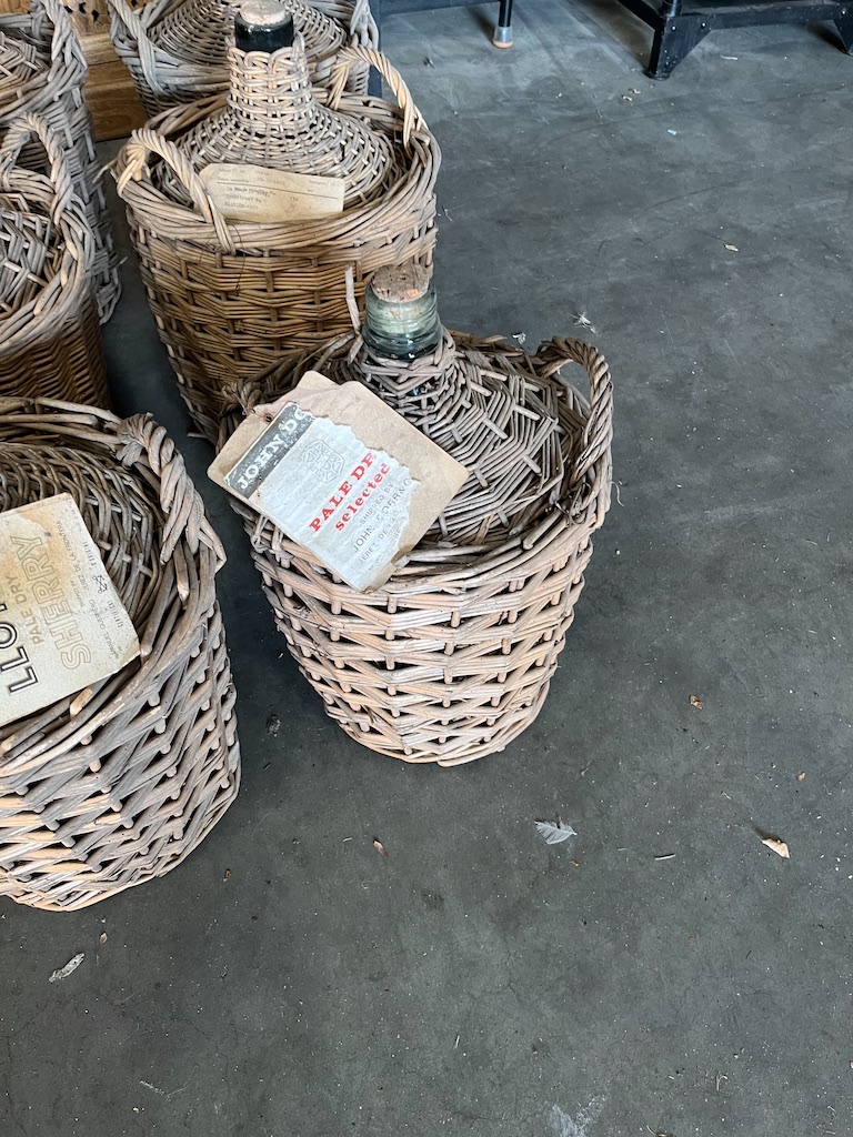 Zeer fraaie Mandflessen/Dame-Jeanne/Demijohn