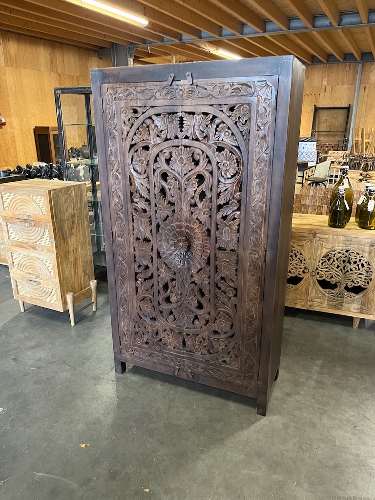 Kast/Buffetkast Houtsnijwerk Ibiza/Boho pracht exemplaar