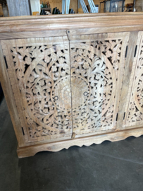 Dressoir Houtsnijwerk Ibiza/Boho pracht exemplaar