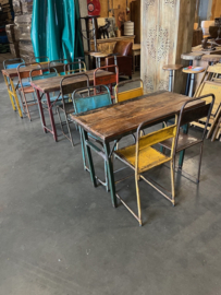 Oude inklapbare Cafe tafels/bistrotafels/eettafels origineel
